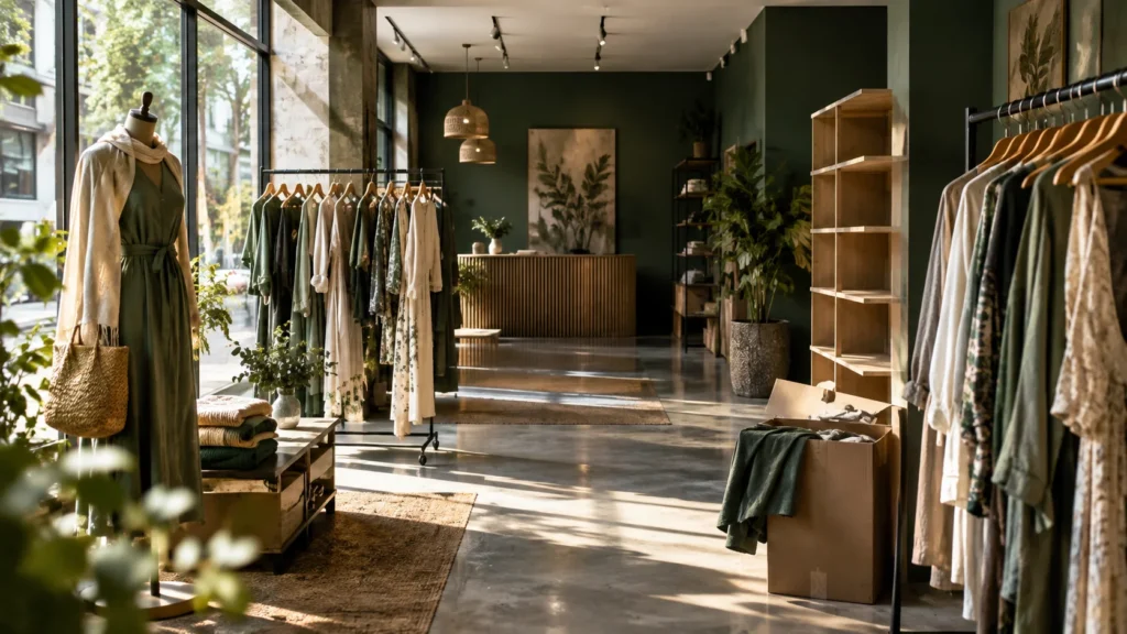 Amour Vert storefront before its closure