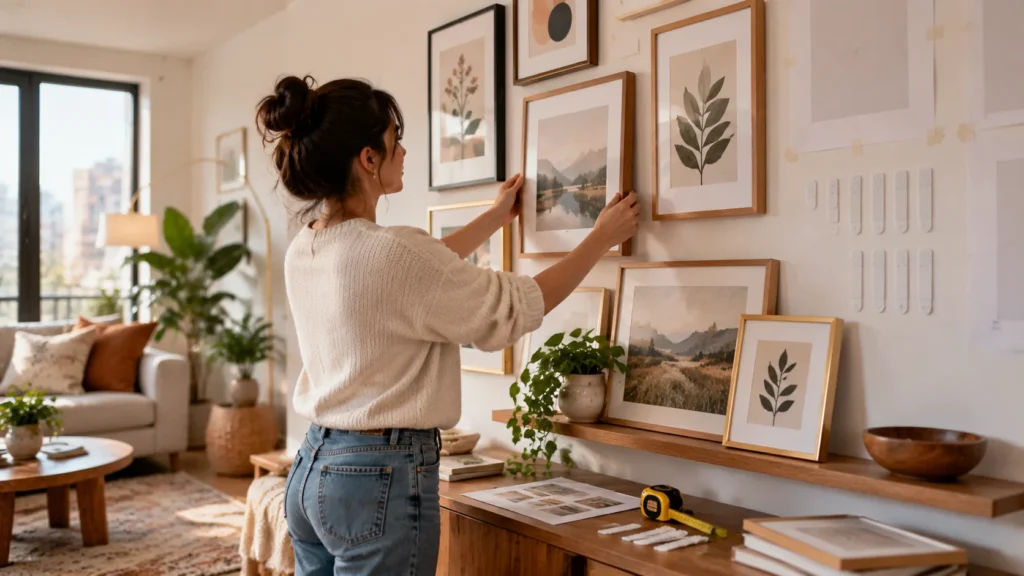 Wall Art Ideas for Rental Apartment Living: Damage-Free Ways to Decorate